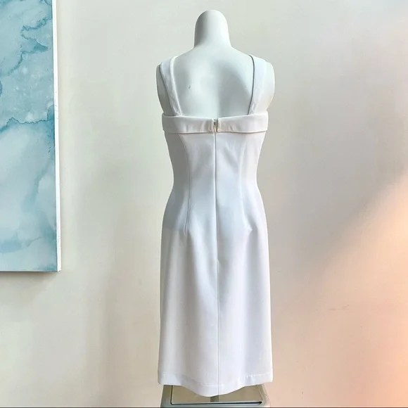 THEIRRY MUGLER Iconic Vintage White Bandeau Sheath Dress - Picture 6 of 12